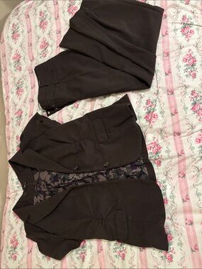 Maurices Chocolate Brown Women's Two-Piece Pantsuit